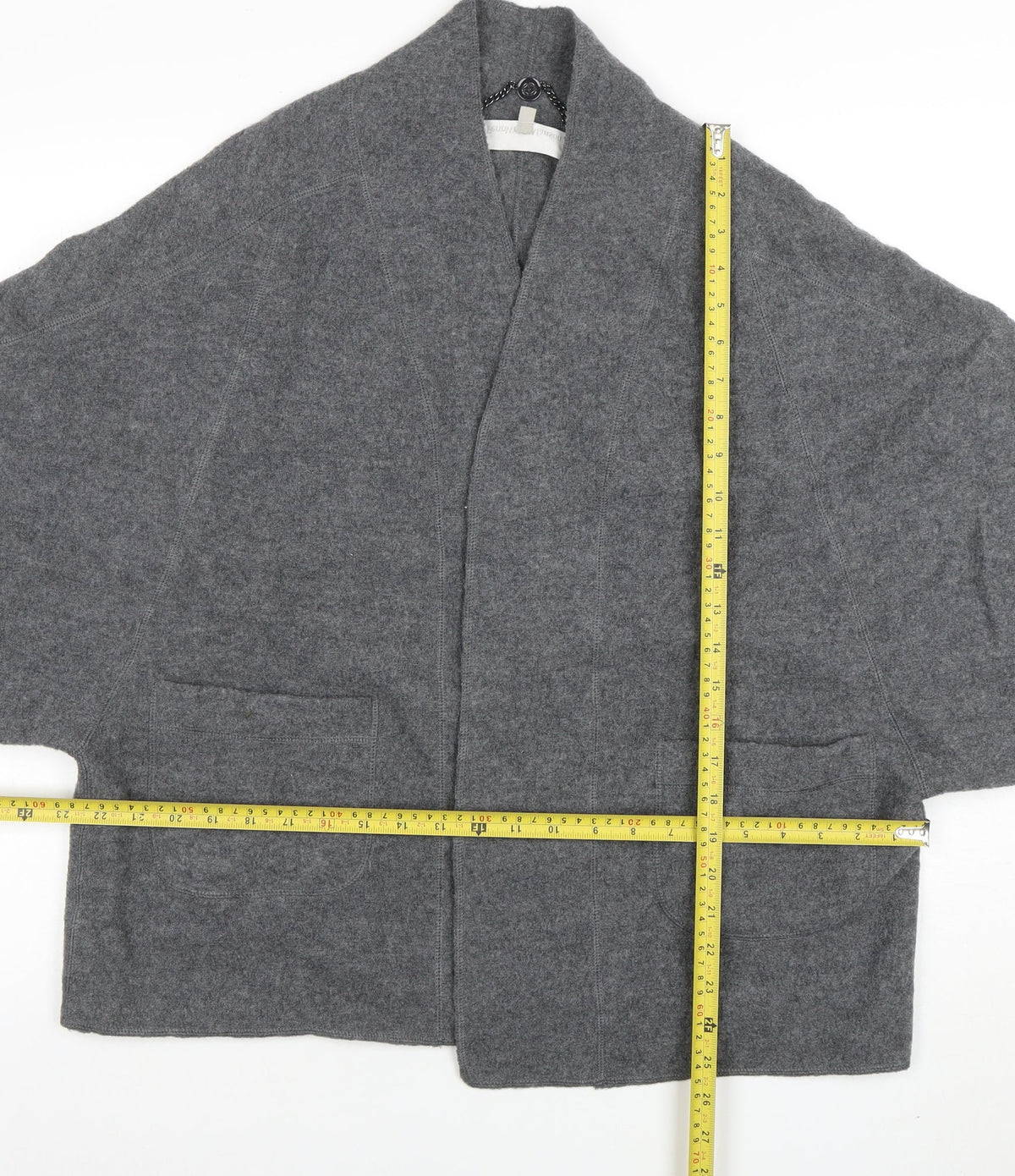 Fenn Wright Manson Women's Grey Wool Knit Open Cardigan S