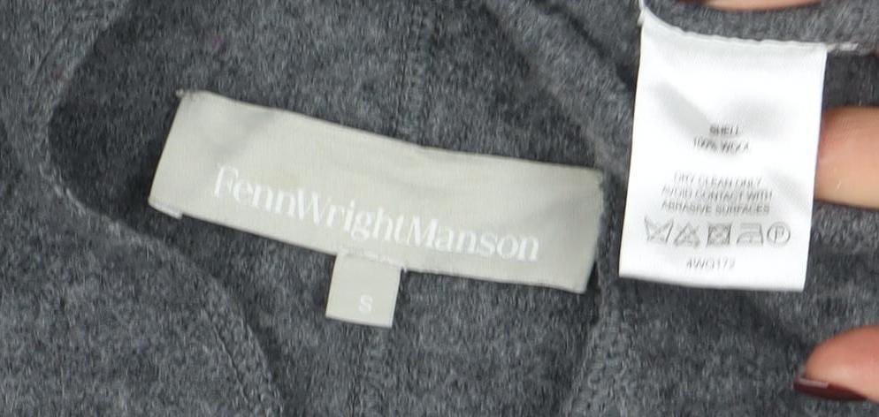 Fenn Wright Manson Women's Grey Wool Knit Open Cardigan S