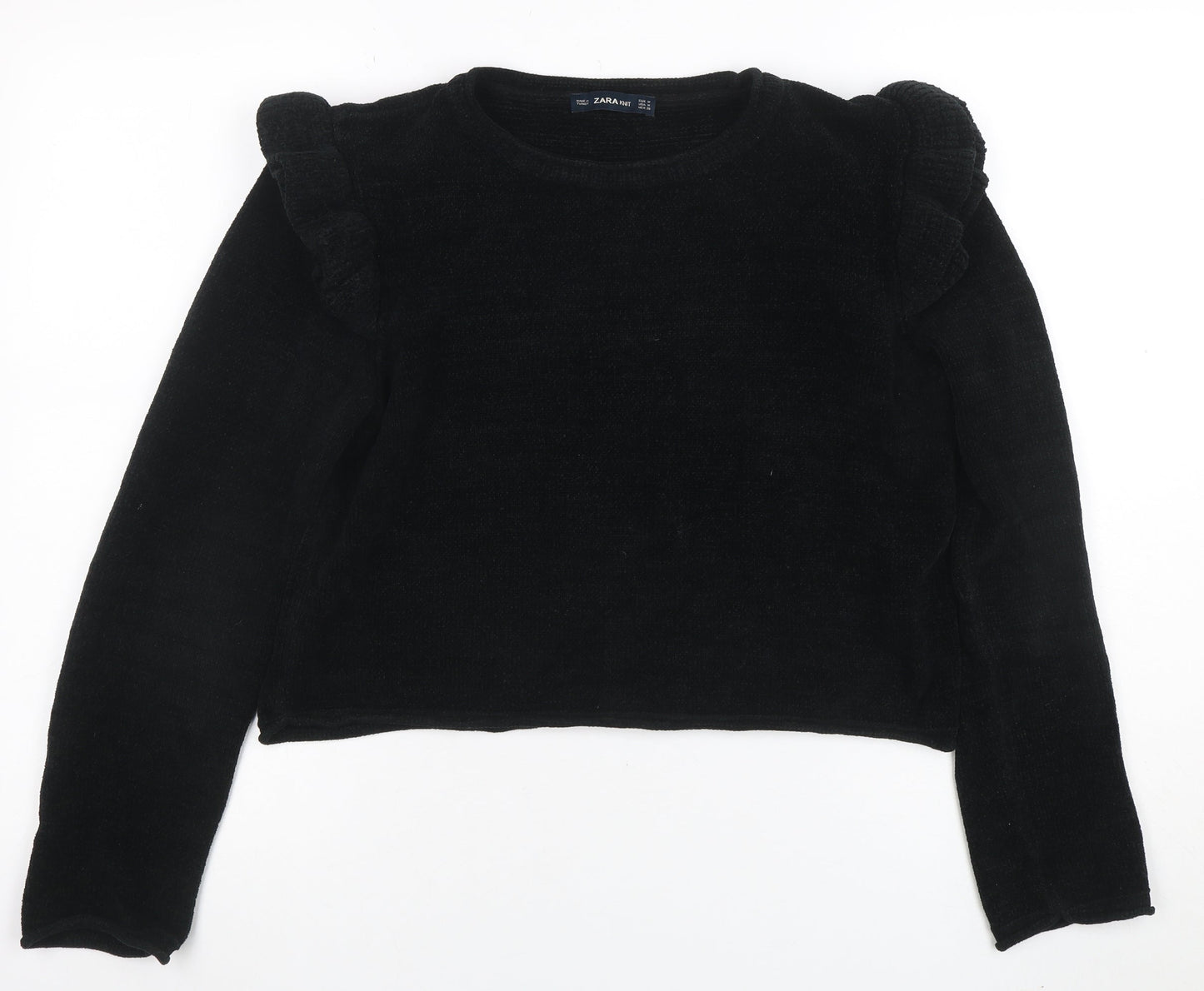 Womens UK Size M Zara Black Pullover Jumper