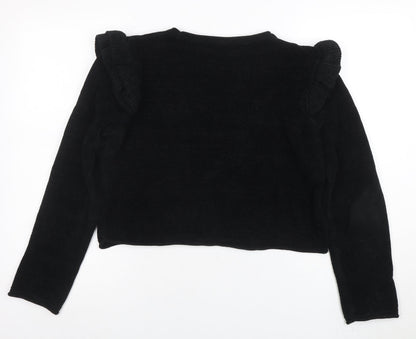 Womens UK Size M Zara Black Pullover Jumper