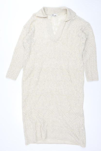 Womens UK Size S Zara Bodycon Dress