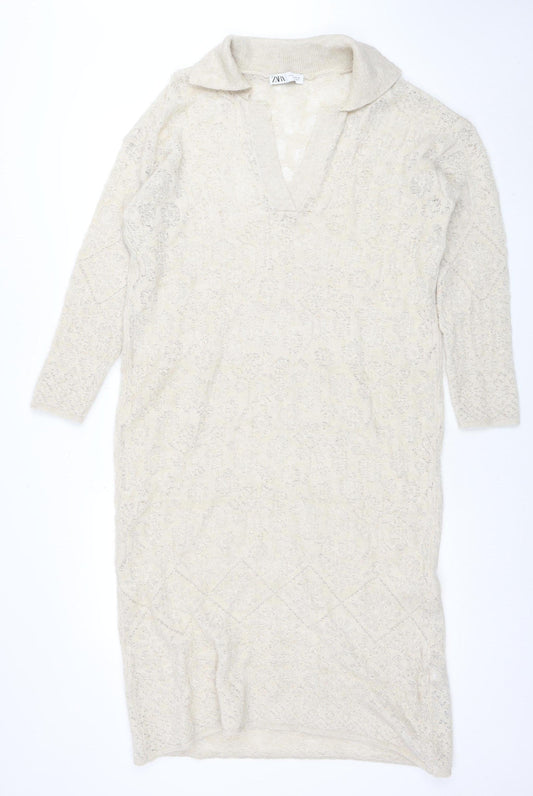Womens UK Size S Zara Bodycon Dress