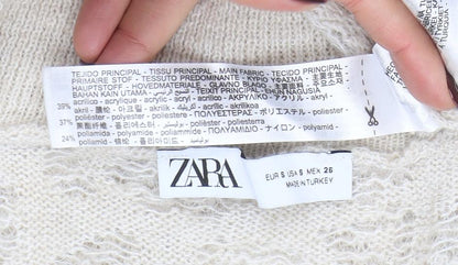 Womens UK Size S Zara Bodycon Dress