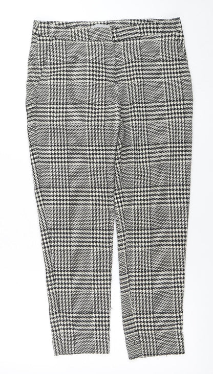 Womens UK Size 8 H&M Slim Fit Business Casual Workwear Black Trousers