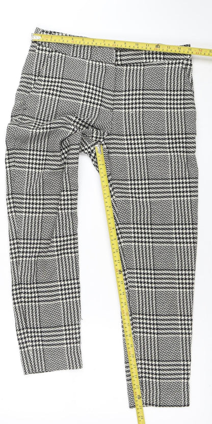Womens UK Size 8 H&M Slim Fit Business Casual Workwear Black Trousers