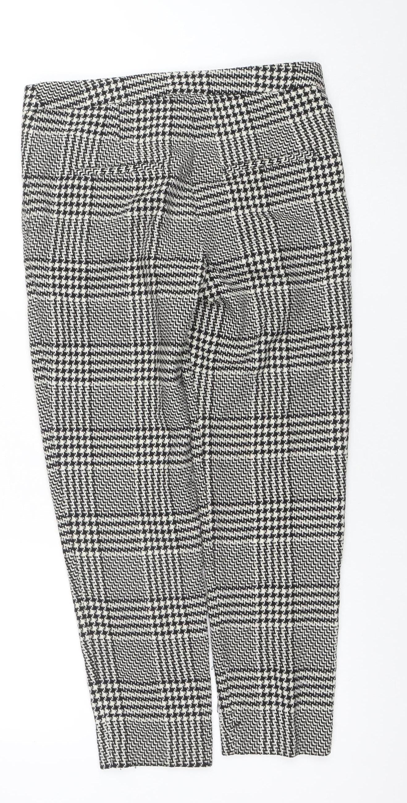 Womens UK Size 8 H&M Slim Fit Business Casual Workwear Black Trousers
