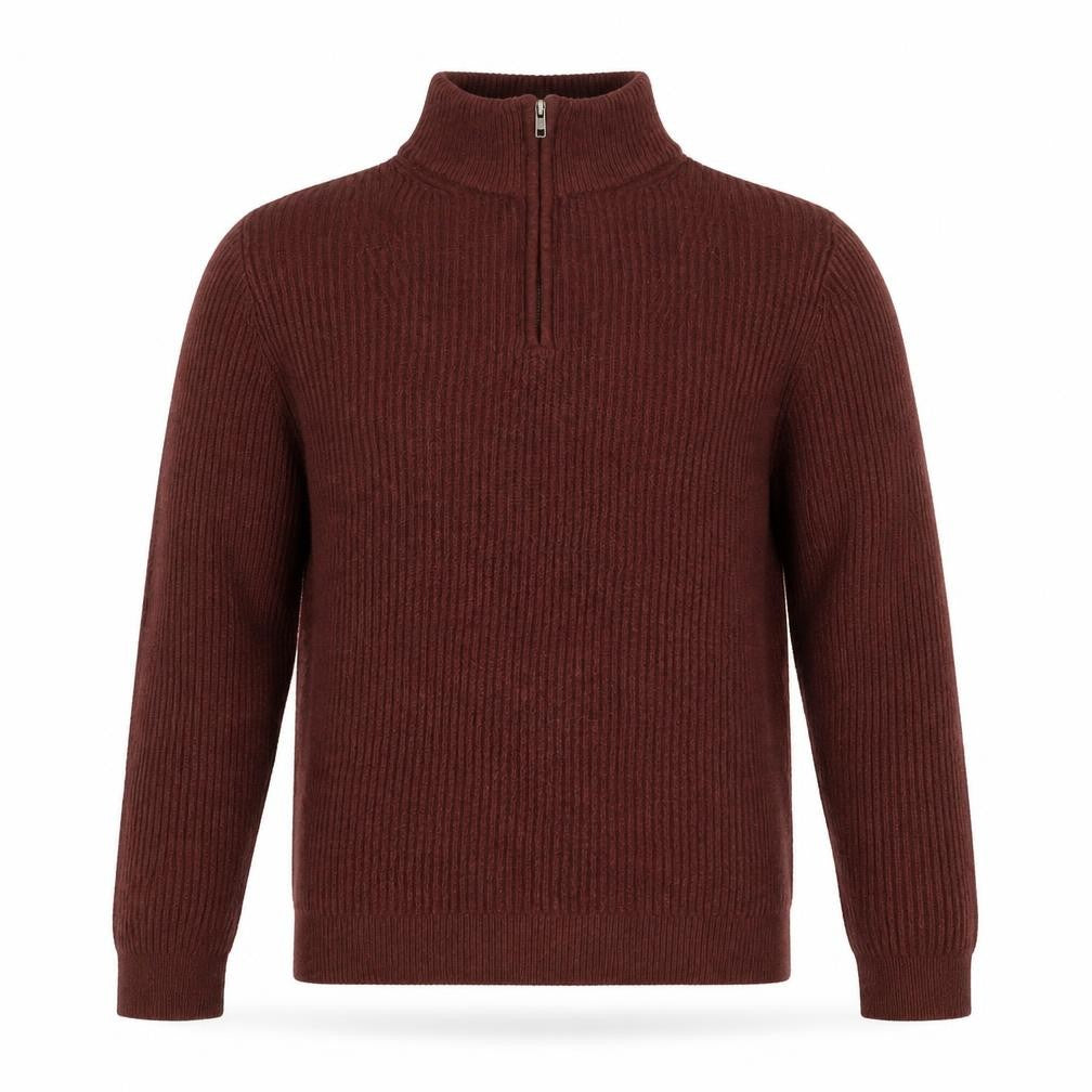 Mens UK Size M BAM Brown Full Zip Jumper