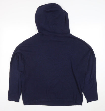 Womens UK Size 8 Jack Wills Blue Pullover Hoodie