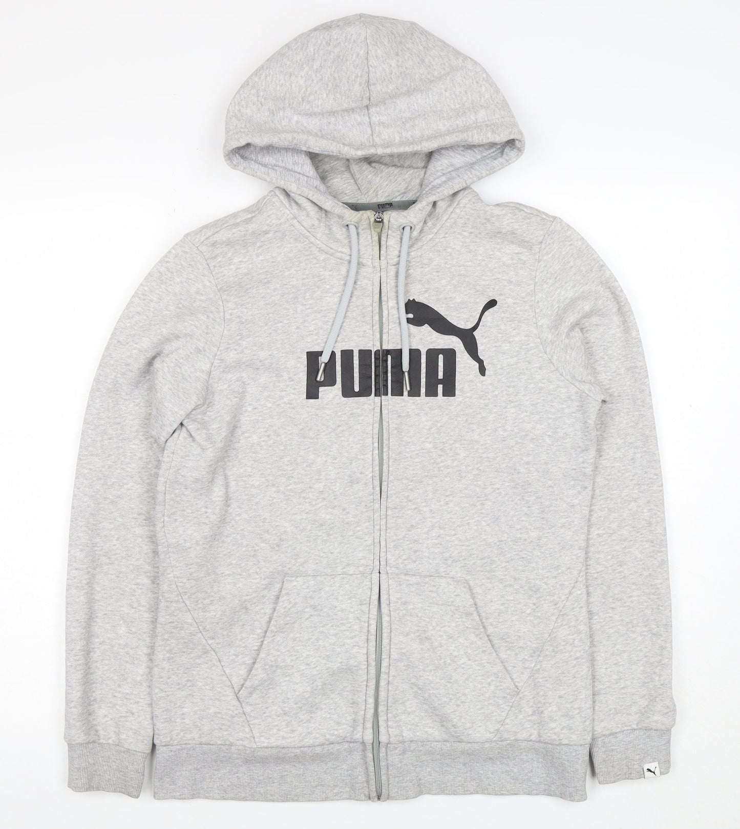 Womens UK Size 12 PUMA Grey Full Zip Hoodie