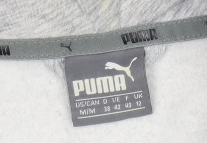 Womens UK Size 12 PUMA Grey Full Zip Hoodie