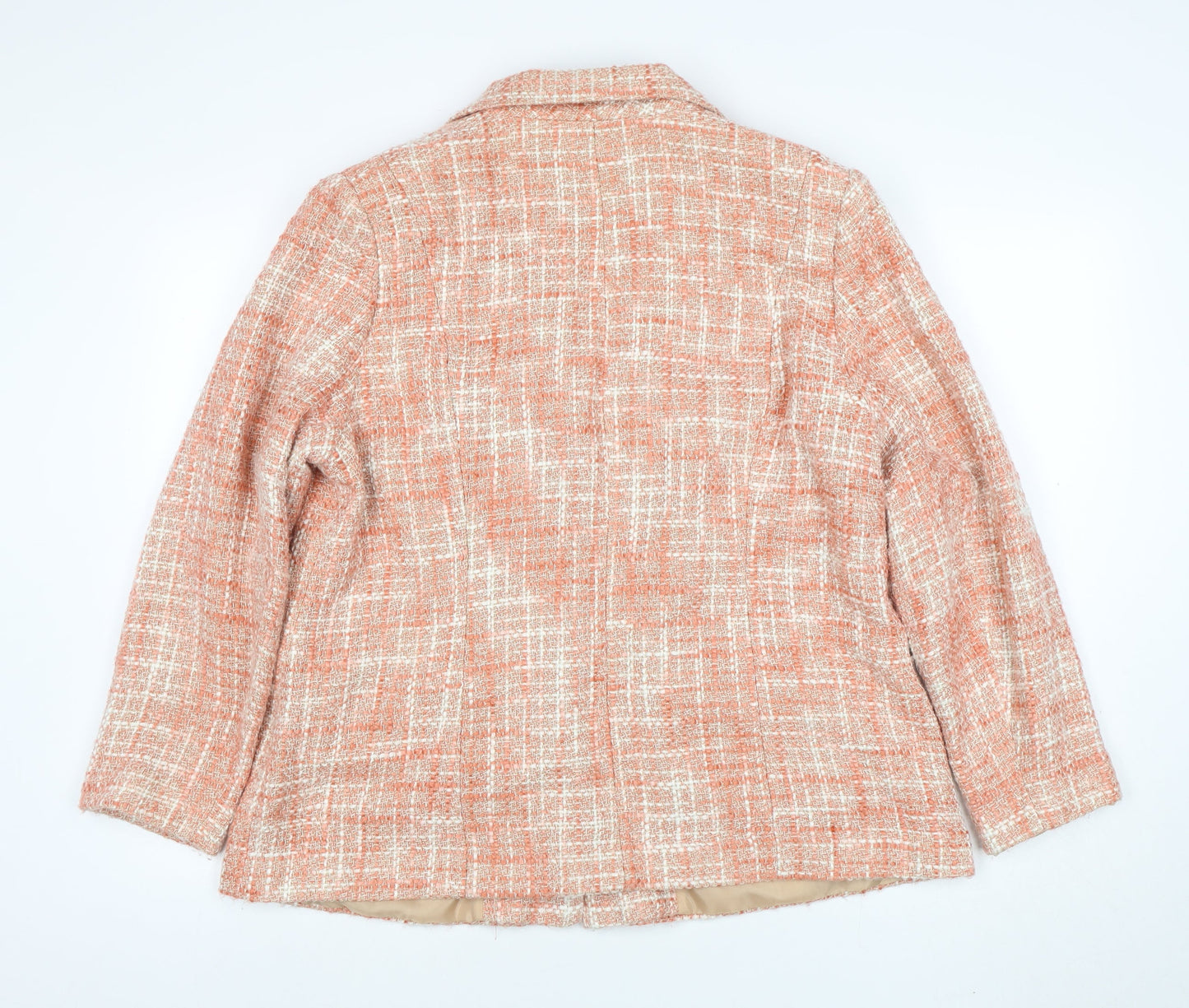 Womens UK Size 20 Classics Regular Orange Suit Jacket