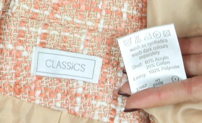 Womens UK Size 20 Classics Regular Orange Suit Jacket