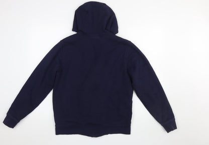 Womens UK Size M Lacoste Blue Full Zip Hoodie