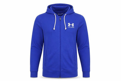 Mens UK Size S Under armour Blue Full Zip Hoodie
