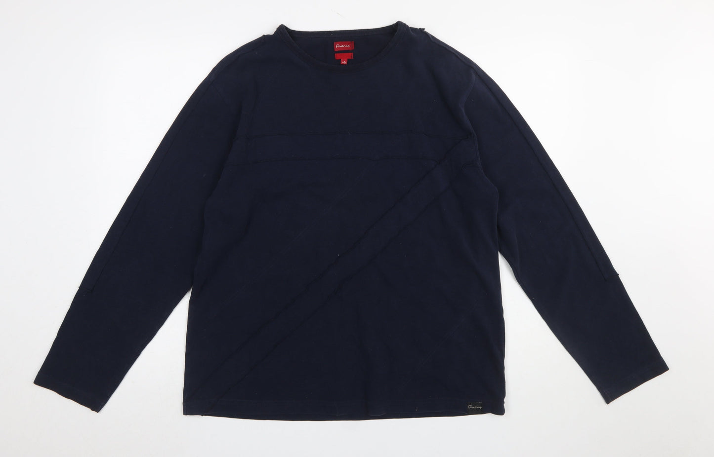 Mens UK Size XL Firetrap Blue Pullover Sweatshirt