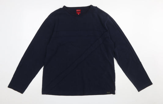 Mens UK Size XL Firetrap Blue Pullover Sweatshirt
