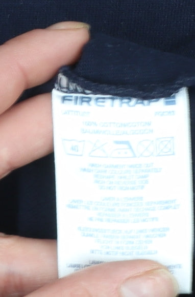 Mens UK Size XL Firetrap Blue Pullover Sweatshirt