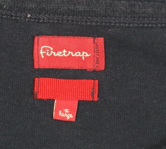 Mens UK Size XL Firetrap Blue Pullover Sweatshirt