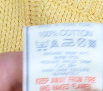 Mens UK Size L Maine New England Yellow Pullover Jumper