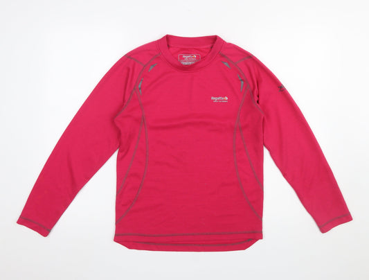 Womens UK Size 14 Regatta Pink Basic T-Shirt