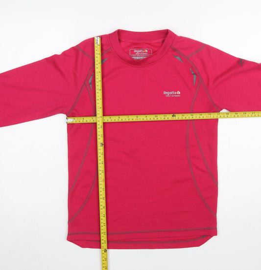 Womens UK Size 14 Regatta Pink Basic T-Shirt