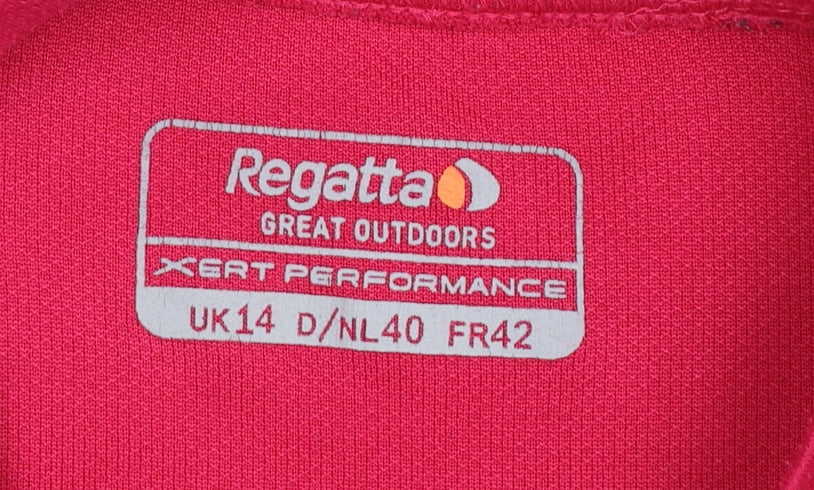 Womens UK Size 14 Regatta Pink Basic T-Shirt