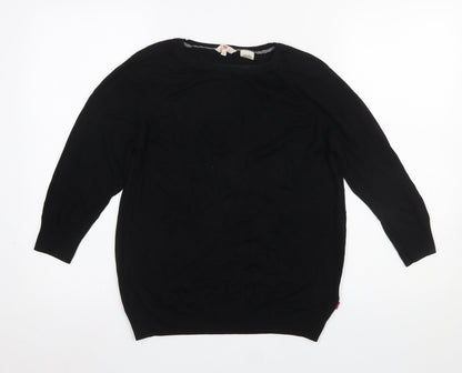 Womens UK Size L Levi's Black Pullover Jumper