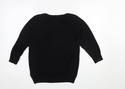 Womens UK Size L Levi's Black Pullover Jumper