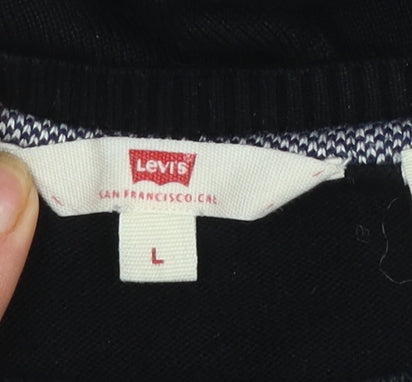 Womens UK Size L Levi's Black Pullover Jumper