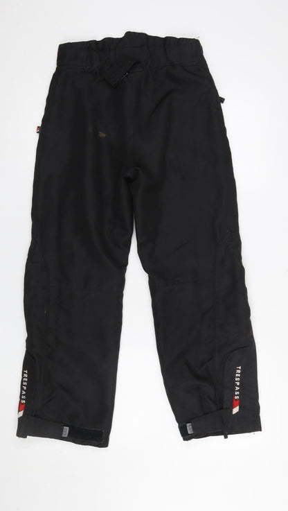 Trespass Boys Black Snow Pants 9-10 Years Waterproof Winter Trousers