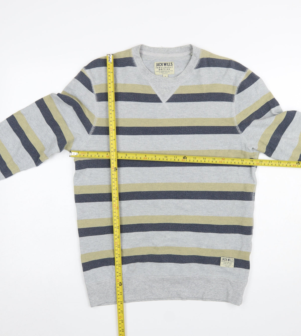 Mens UK Size S Jack Wills Grey Pullover Sweatshirt