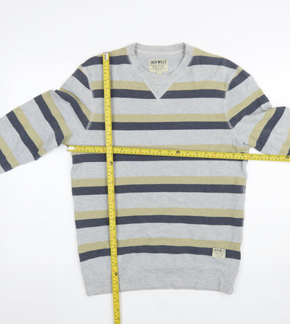 Mens UK Size S Jack Wills Grey Pullover Sweatshirt