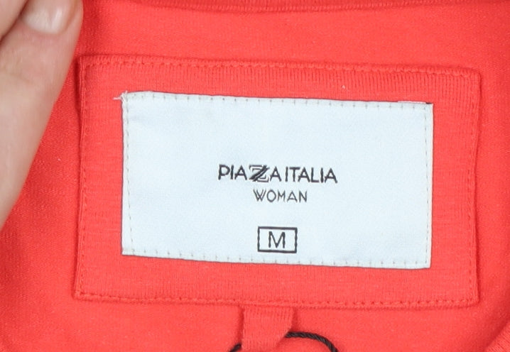 Womens UK Size M Piazza Italia Red Pullover Sweatshirt