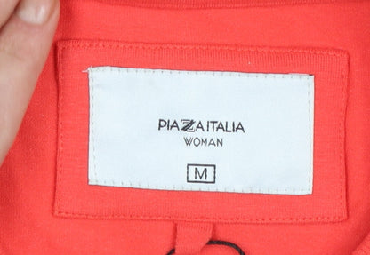Womens UK Size M Piazza Italia Red Pullover Sweatshirt