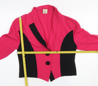 Womens UK Size 14 C&A Regular Pink Blazer