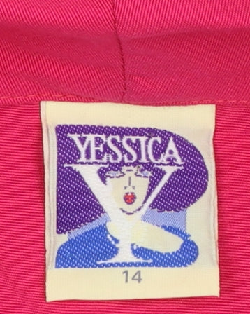 Womens UK Size 14 C&A Regular Pink Blazer