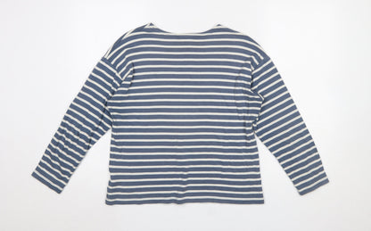 Womens UK Size L Wins Nautic Blue Basic T-Shirt