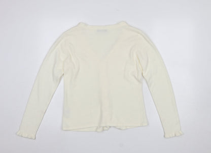 Womens UK Size S BM Ivory Cardigan Jumper