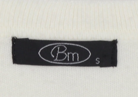 Womens UK Size S BM Ivory Cardigan Jumper