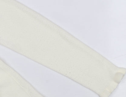 Womens UK Size S BM Ivory Cardigan Jumper