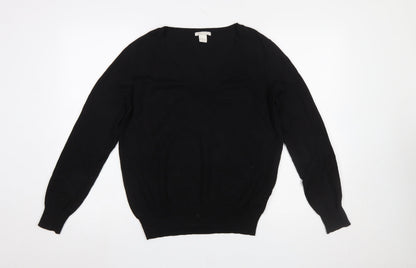 Womens UK Size 12 H&M Black Pullover Jumper