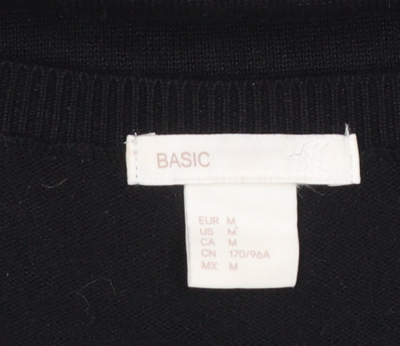 Womens UK Size 12 H&M Black Pullover Jumper