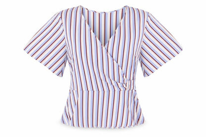 Womens UK Size 10 Miss Selfridge Multicoloured Wrap Blouse