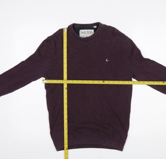 Mens UK Size XS Jack Wills Purple Pullover Jumper
