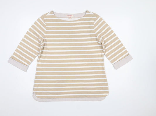 Womens UK Size 16 Pomodoro Beige Basic T-Shirt