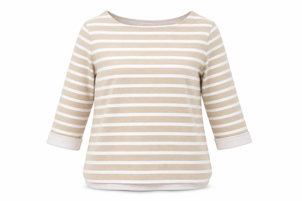 Womens UK Size 16 Pomodoro Beige Basic T-Shirt