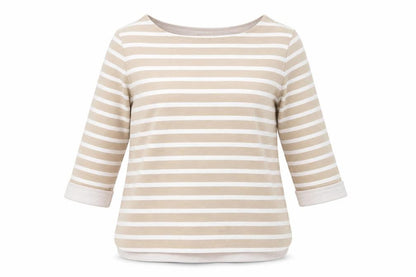 Womens UK Size 16 Pomodoro Beige Basic T-Shirt