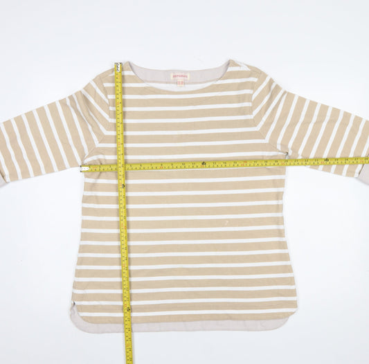 Womens UK Size 16 Pomodoro Beige Basic T-Shirt
