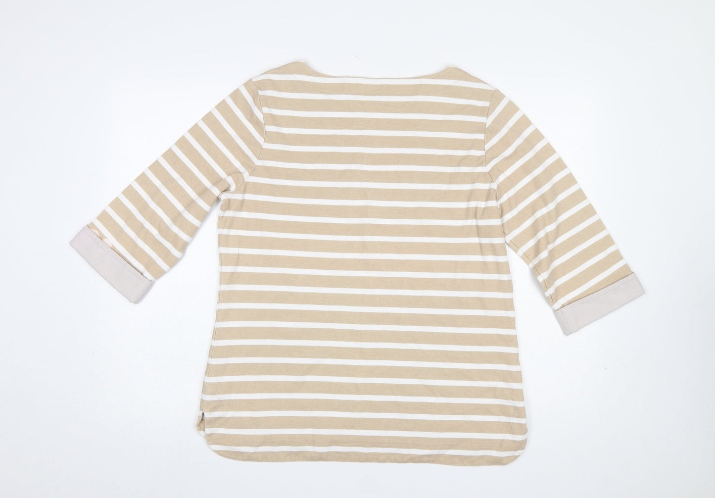 Womens UK Size 16 Pomodoro Beige Basic T-Shirt