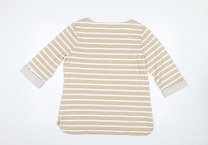 Womens UK Size 16 Pomodoro Beige Basic T-Shirt